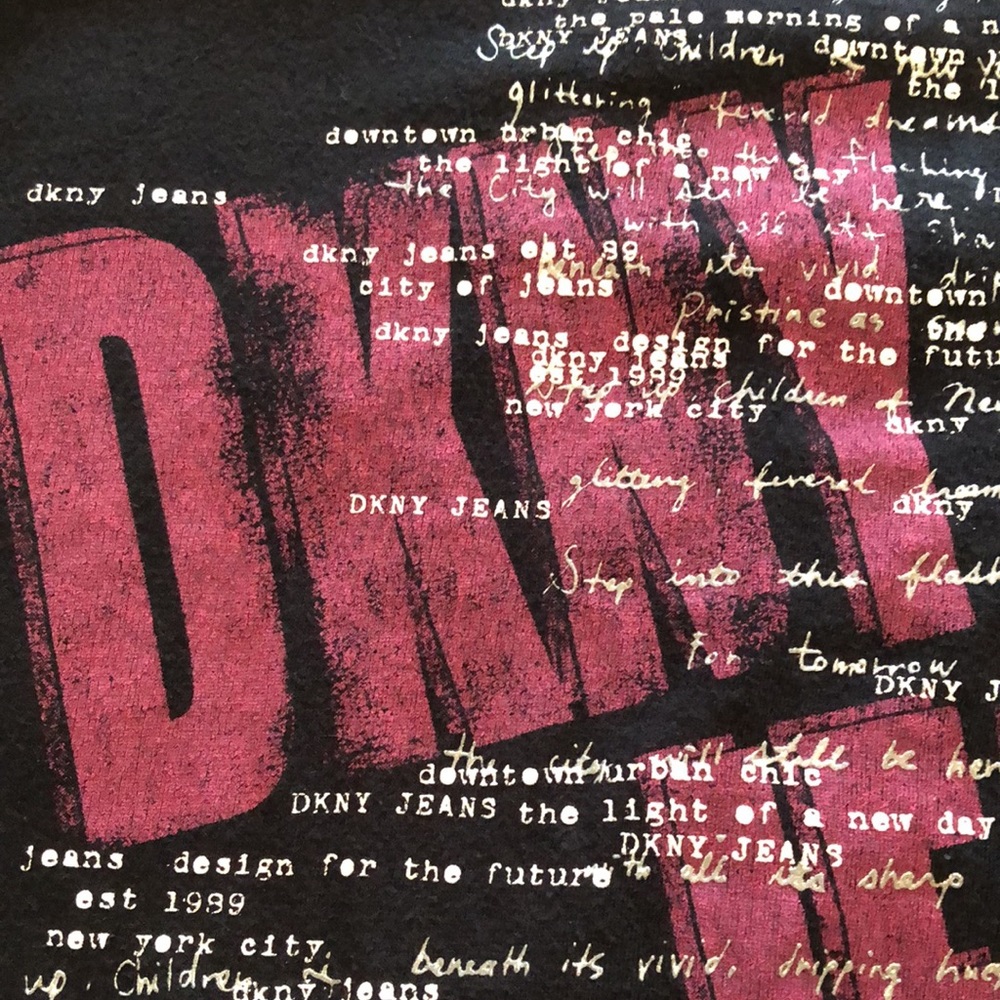 DKNY Jeans Vintage Top  Size Medium - Picture 4 of 8